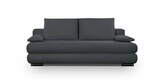 Zdjęcie do “Kanapa z funkcją spania grafitowa z poduszkami rozkładana”.