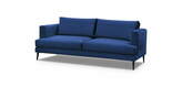 Sofa 2-osobowa granatowa na czarnych nogach BLUVE 86 