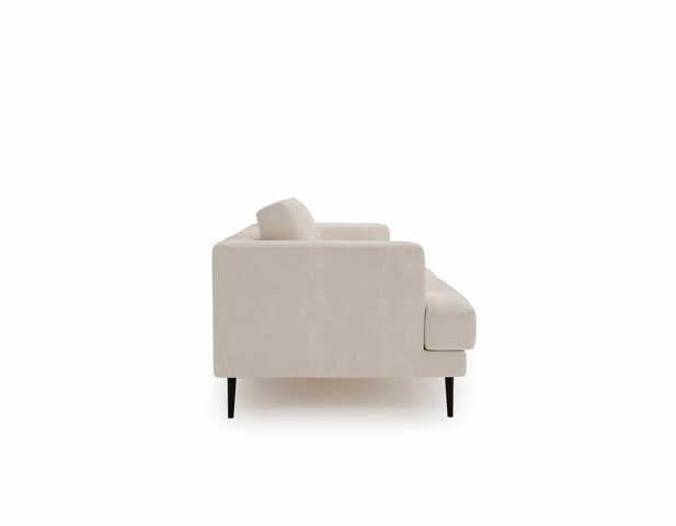 Sofa dwuosobowa Luxe 2 beżowa z metalowymi nogami
