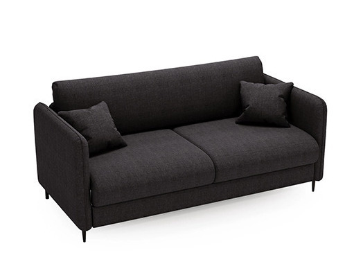 Sofa z funkcja spania Sky ze stelażem włoskim i materacem grafit