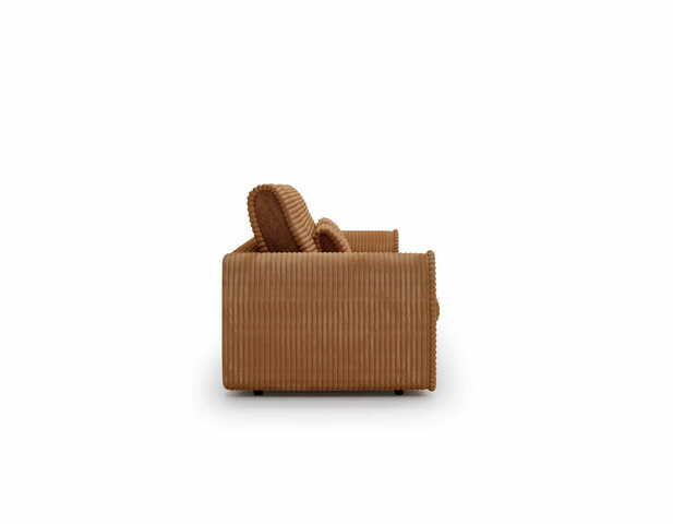 Klasyczna sofa Nella z funkcją spania ceglana sztruks Tilia 56