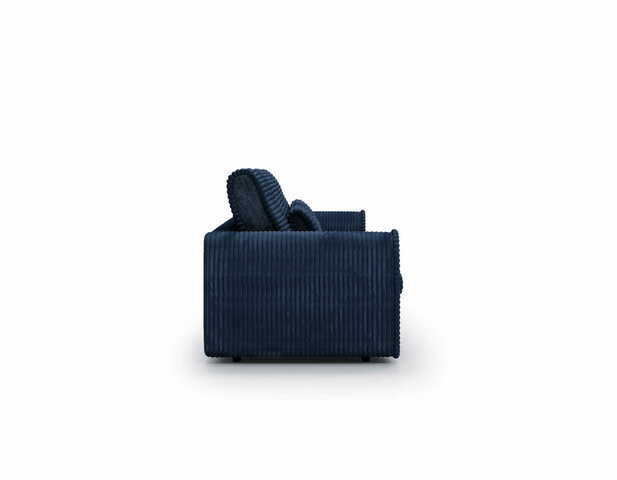 Klasyczna sofa Nella z funkcją spania granatowa sztruks Tilia 77