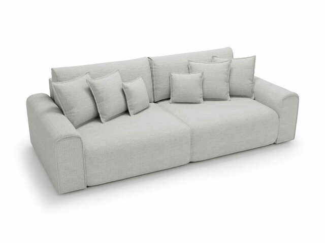 Sofa z funkcją spania i poduszkami Venus jasnoszara plecionka Sofa z funkcją spania i poduszkami Venus jasnoszara plecionka